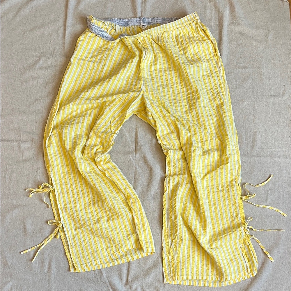 Aerie Off-Duty Seersucker Side Tie PJ Trouser